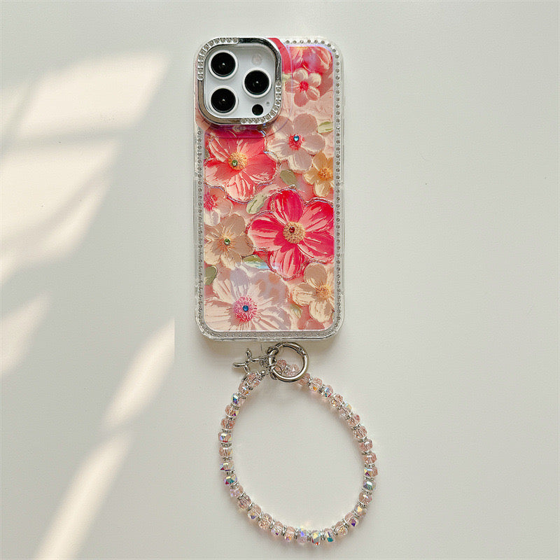 iPhoneケース おしゃれ カラフル フラワー レディース スマホケース