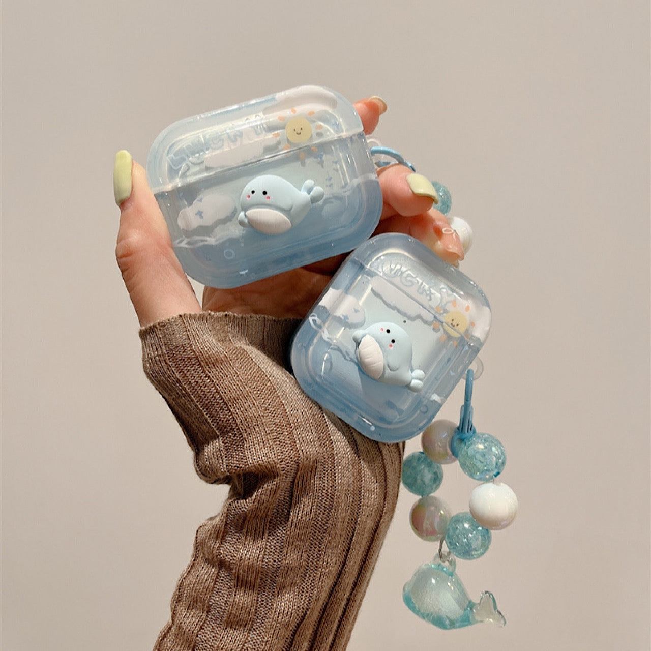 AirPodsケース かわいい クジラ AirPods Proケース