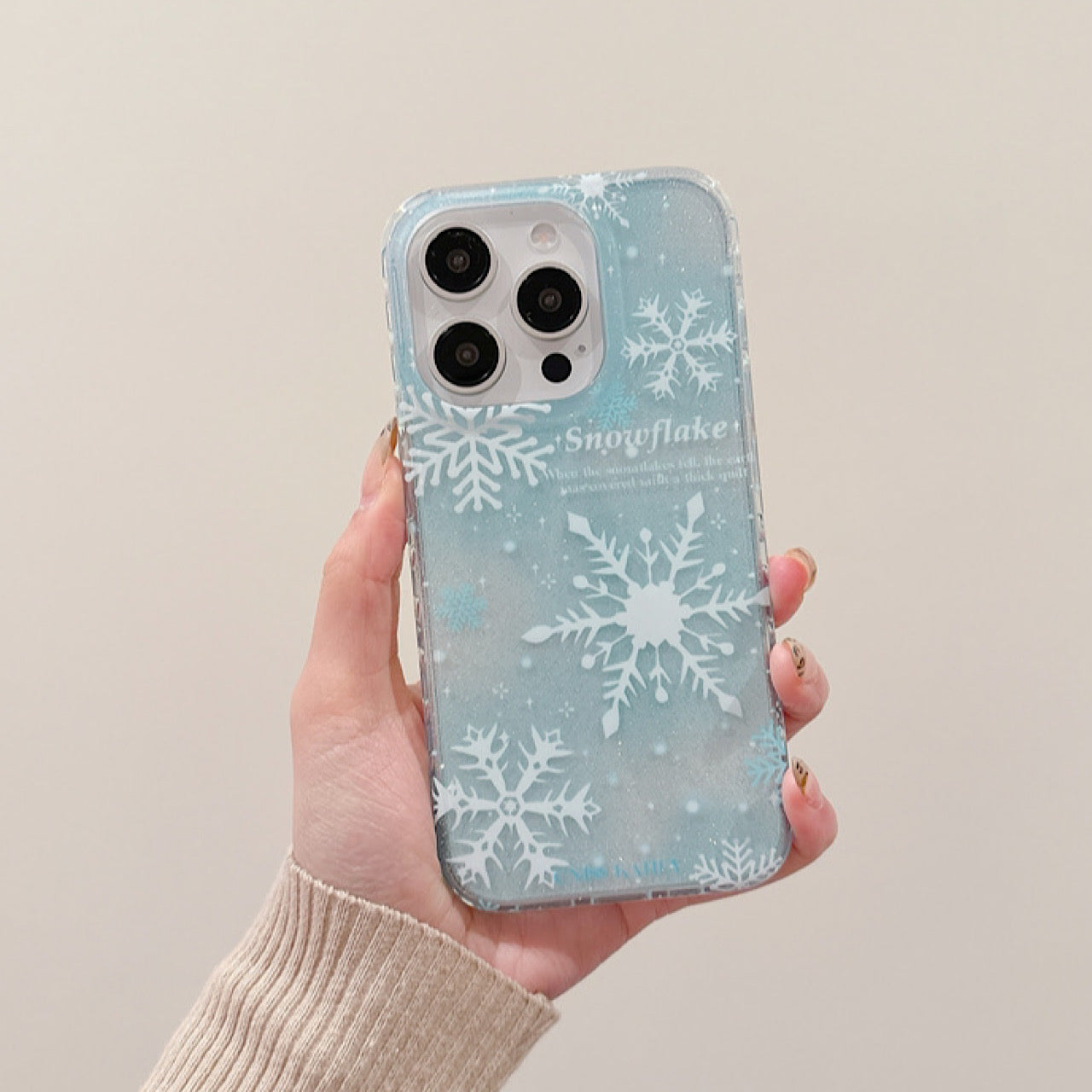 iPhoneケース おしゃれ キラキラ 雪の結晶 スマホケース
