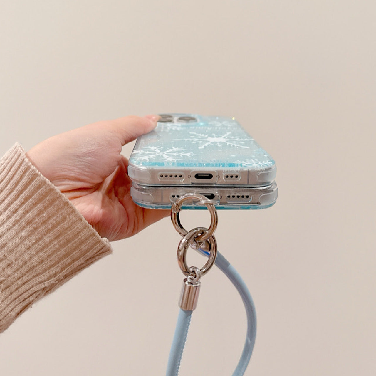 iPhoneケース おしゃれ キラキラ 雪の結晶 スマホケース