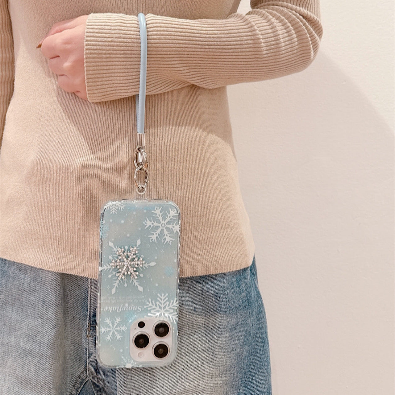 iPhoneケース おしゃれ キラキラ 雪の結晶 スマホケース