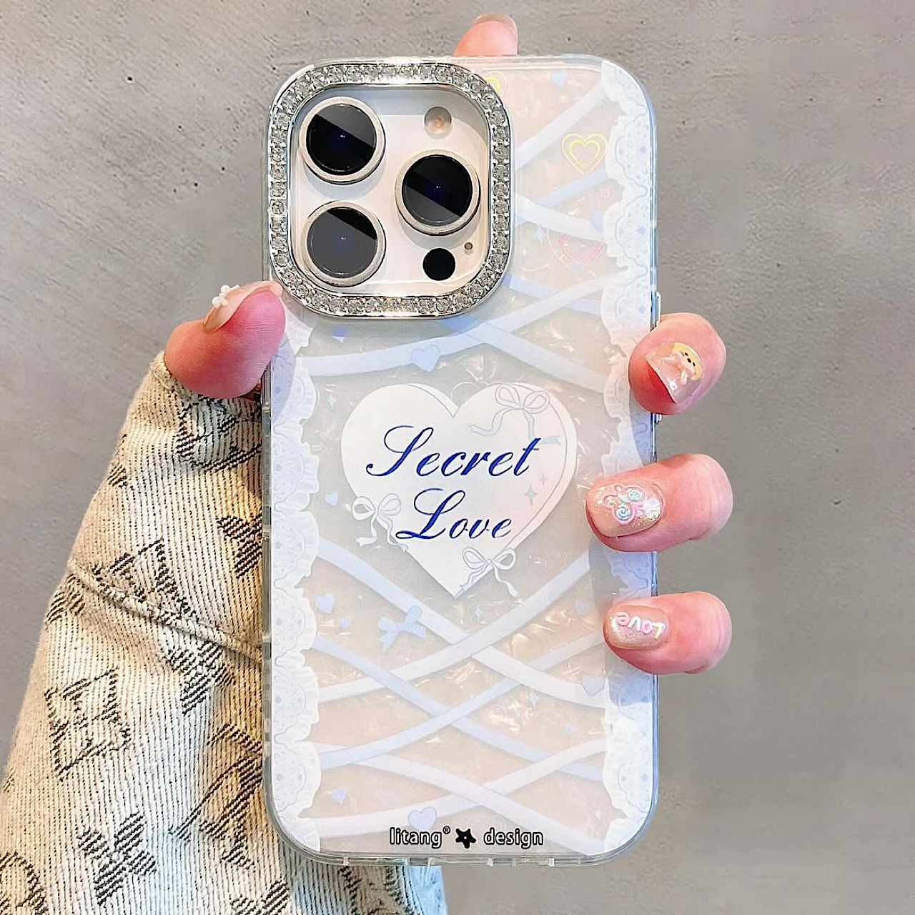 iPhoneケース シークレットラブレース おしゃれ スマホケース
