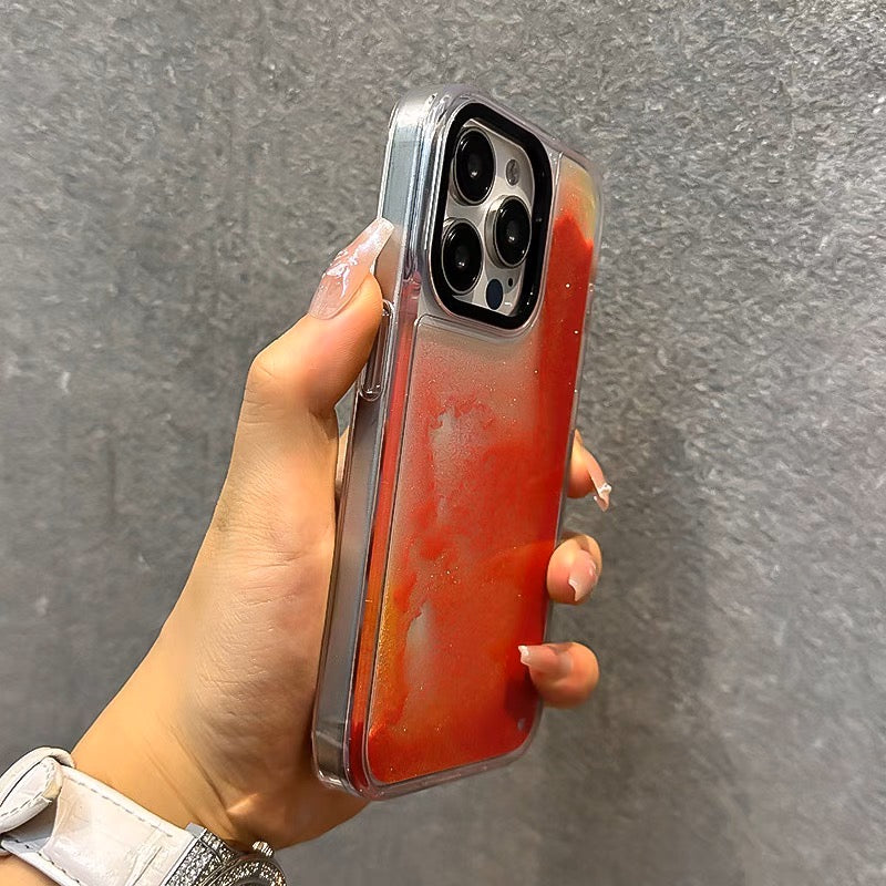 iPhoneケース おしゃれ キラキラ 単色 スマホケース