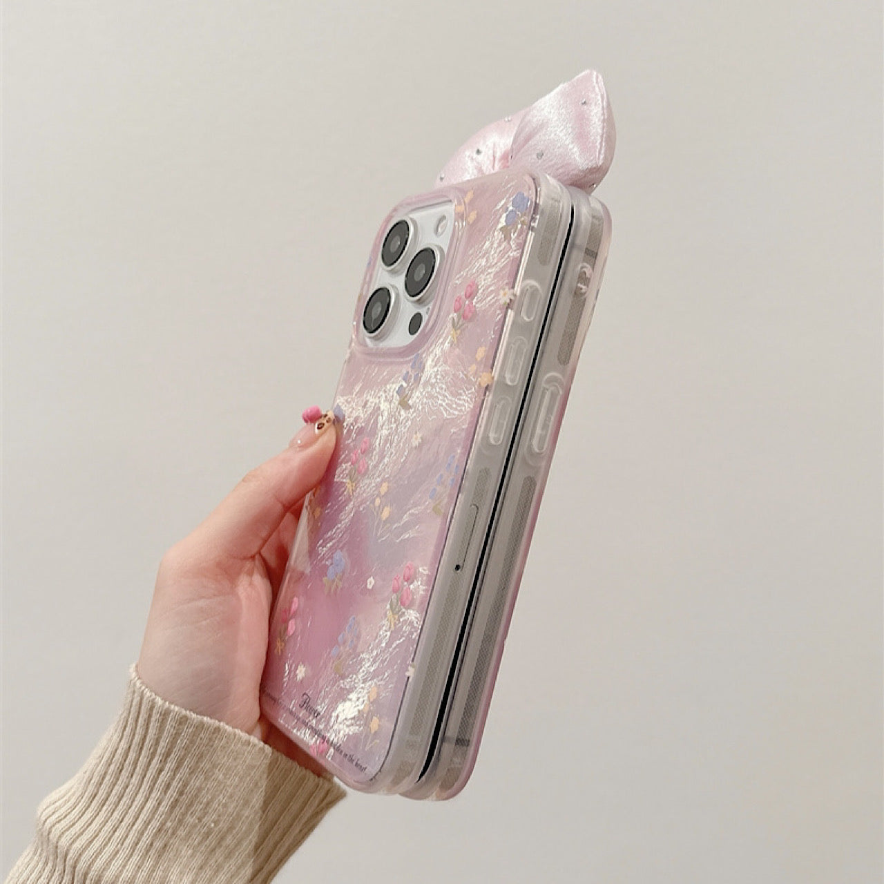 iPhoneケース カラフル フラワー おしゃれ スマホケース