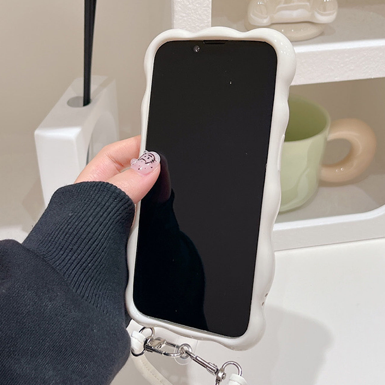 iPhoneケース 立体 ハート おしゃれ 凹凸 スマホケース