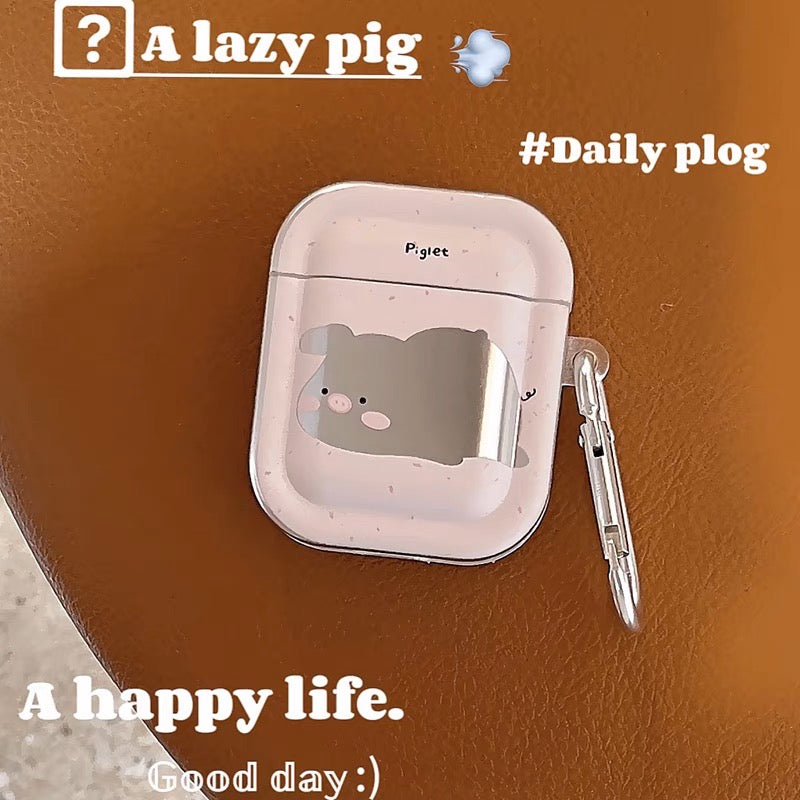 AirPodsケース かわいい ぶた ピンク AirPods Proケース