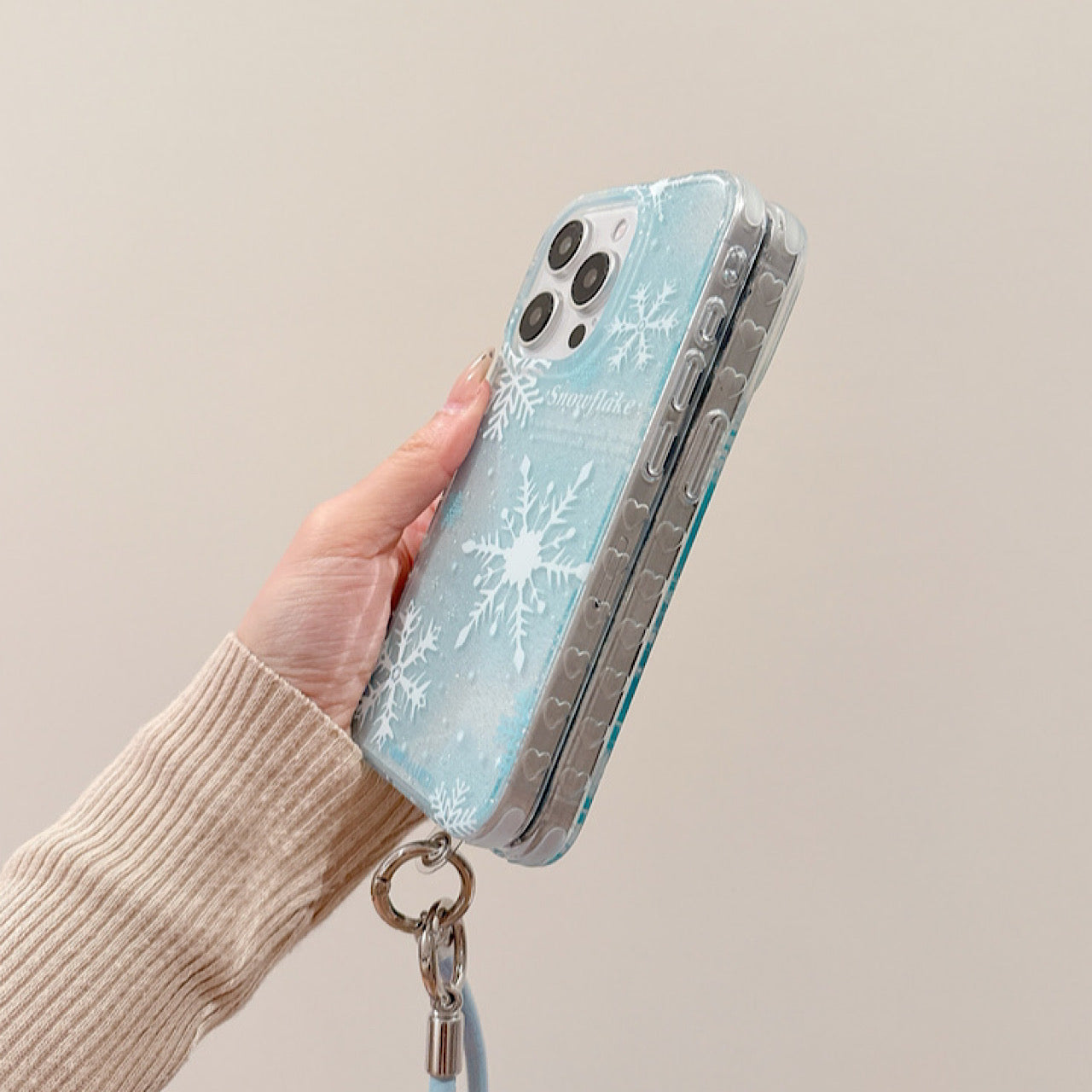 iPhoneケース おしゃれ キラキラ 雪の結晶 スマホケース