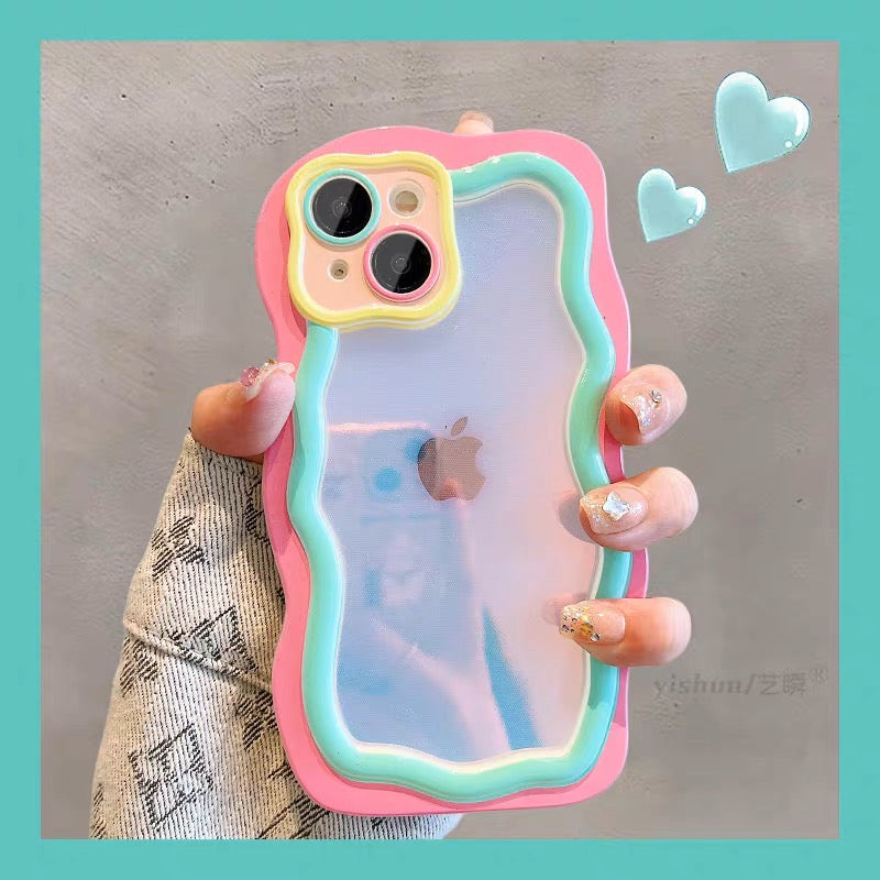 iPhoneケース おしゃれ うねうね 頑丈 韓国 スマホケース