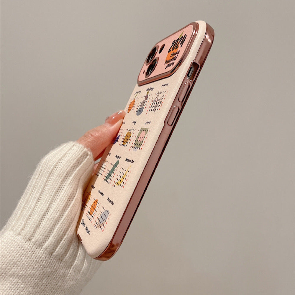 iPhoneケース カラフル カレンダー おしゃれ スマホケース