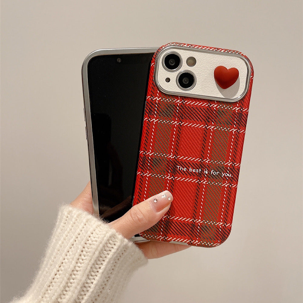 iPhoneケース カメラ保護付き おしゃれ ハート スマホケース