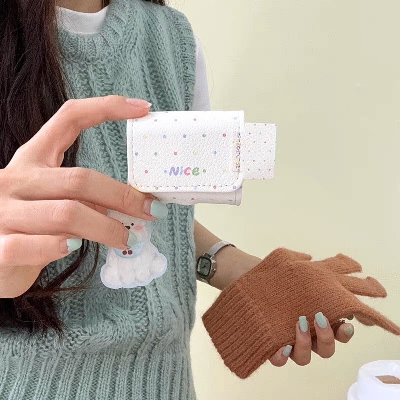 AirPodsケース おしゃれ カラフル ホワイト AirPods Proケース