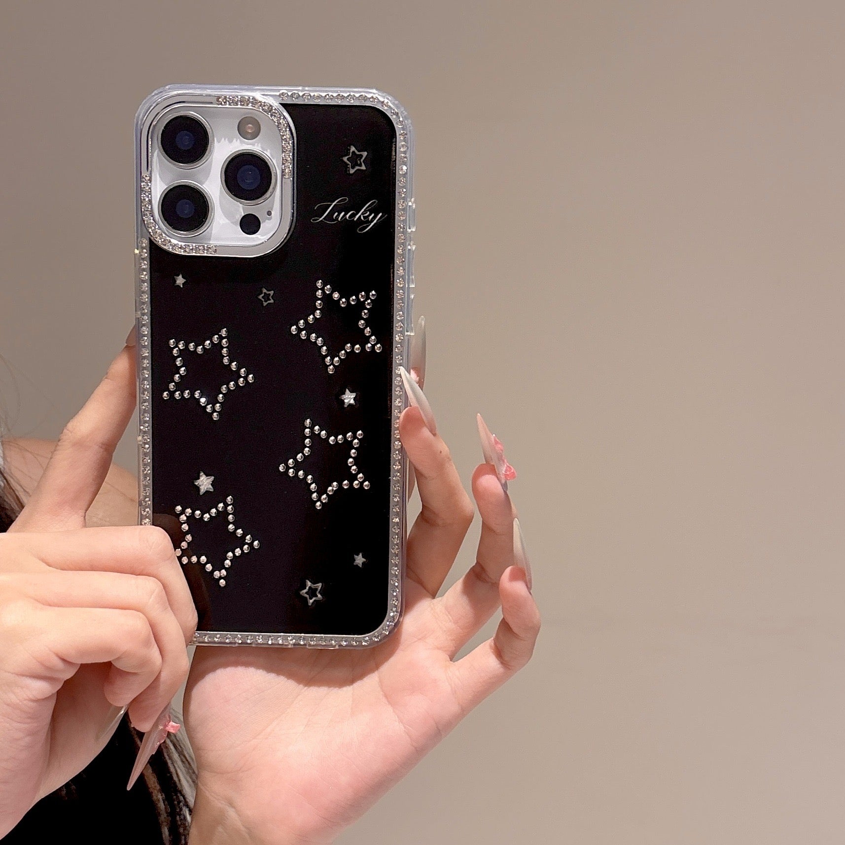 iPhoneケース おしゃれ キラキラ スター ラインストーン スマホケース