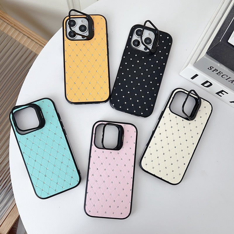 iPhoneケース おしゃれ キラキラ スタンド付き スマホケース