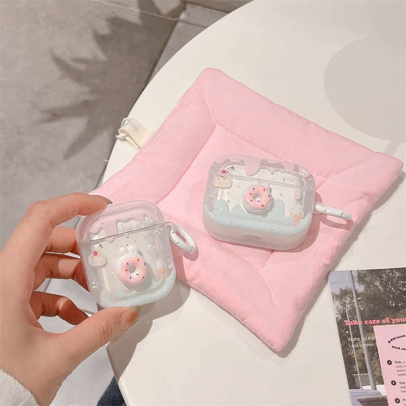AirPodsケース かわいい 立体 おいしい ドーナツ AirPods Proケース