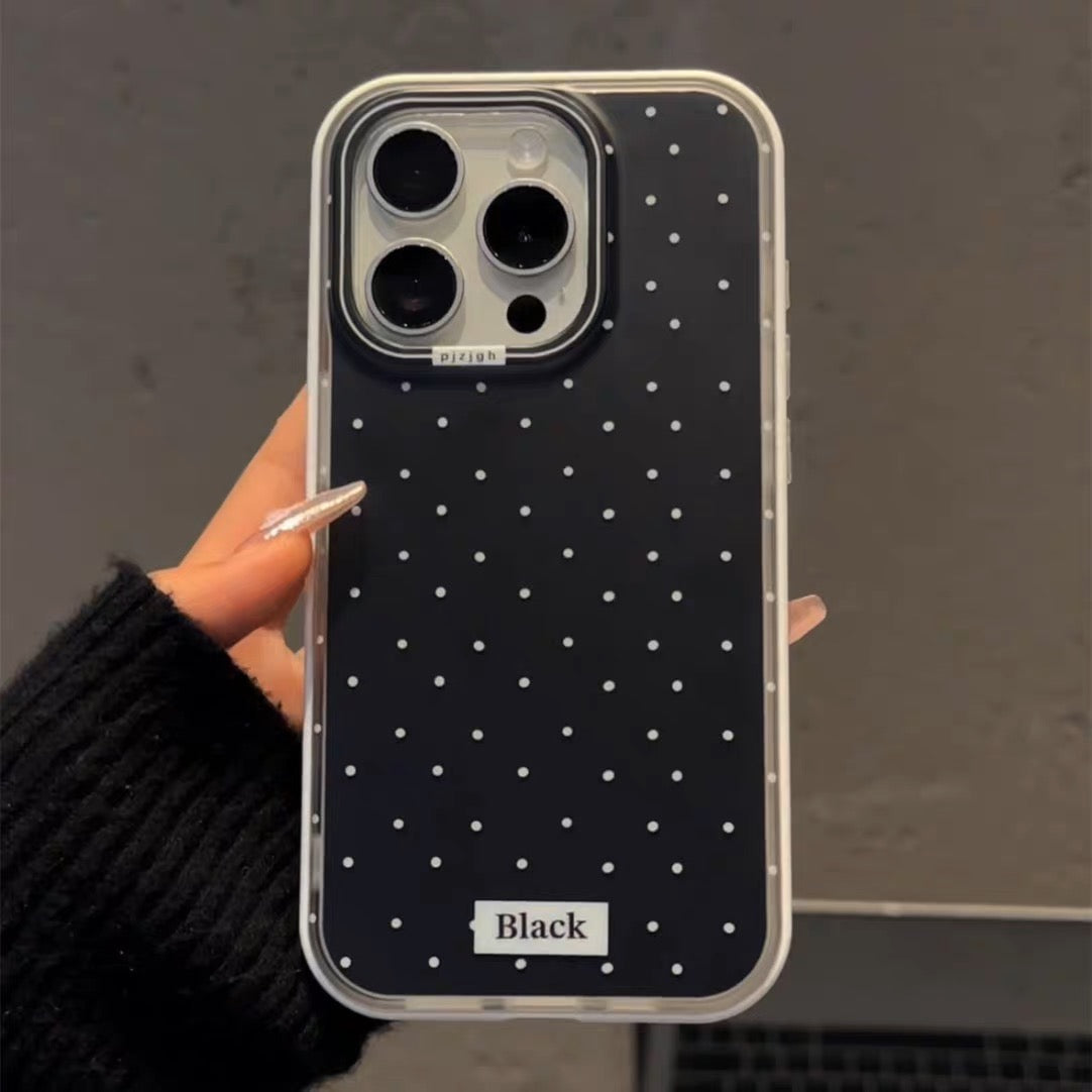 iPhoneケース おしゃれ ブラック×ホワイト スマホケース