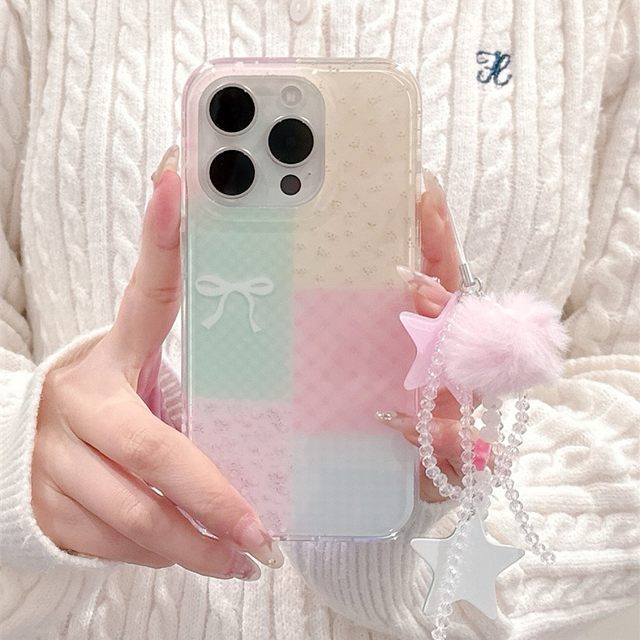 iPhoneケース おしゃれ カラフル リボン シンプル スマホケース