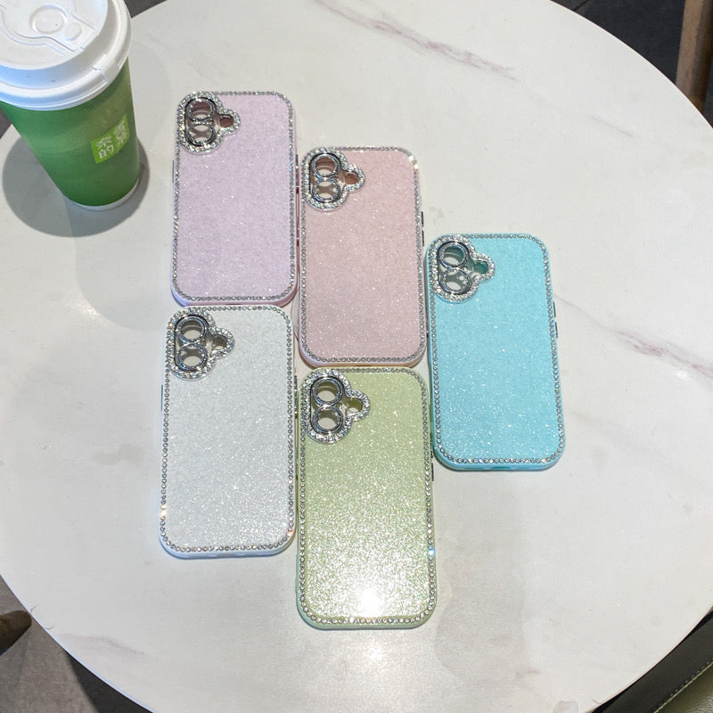 iPhoneケース おしゃれ キラキラ ダイヤモンド 単色 スマホケース