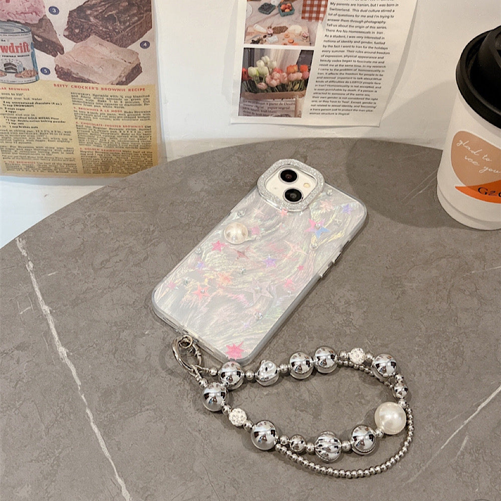 iPhoneケース カラフル スター おしゃれ キラキラ スマホケース