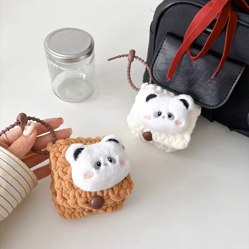 AirPodsケース かわいい パンダ ぬいぐるみ AirPods Proケース
