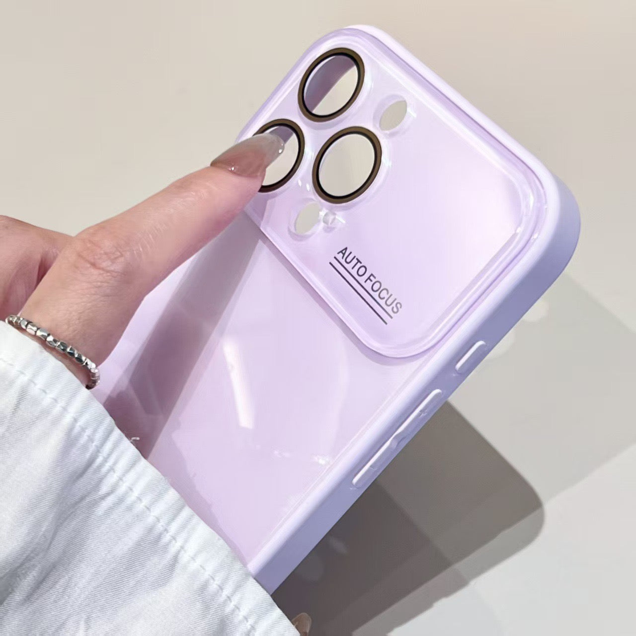 iPhoneケース パステルカラー  カメラ保護付き スマホケース