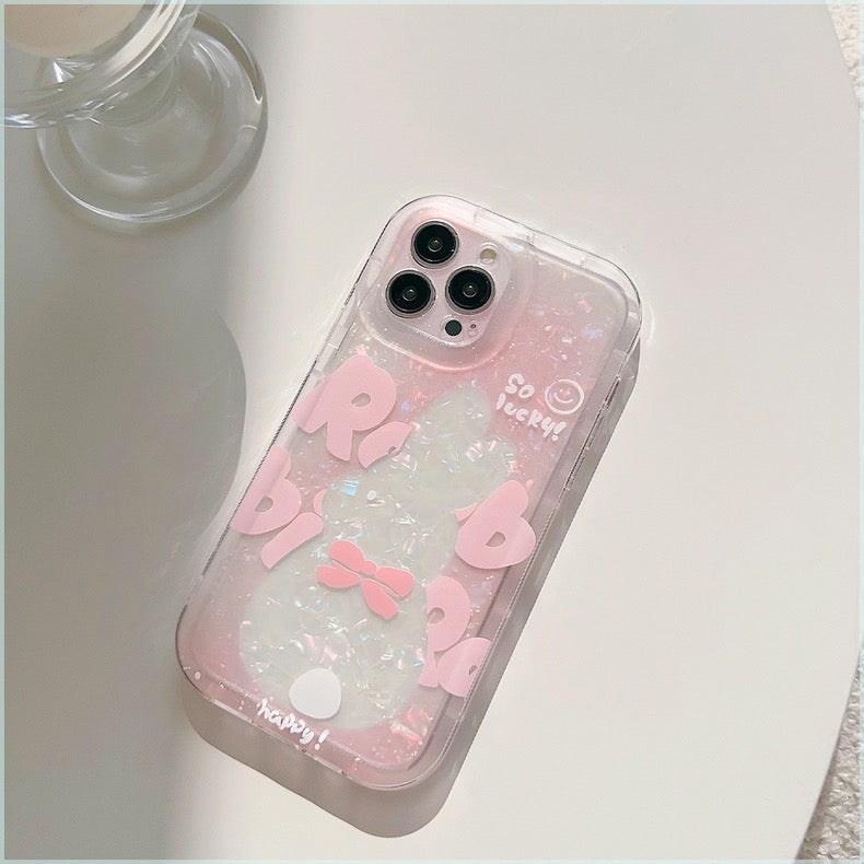 iPhoneケース かわいい キラキラ うさぎ ピンク スマホケース