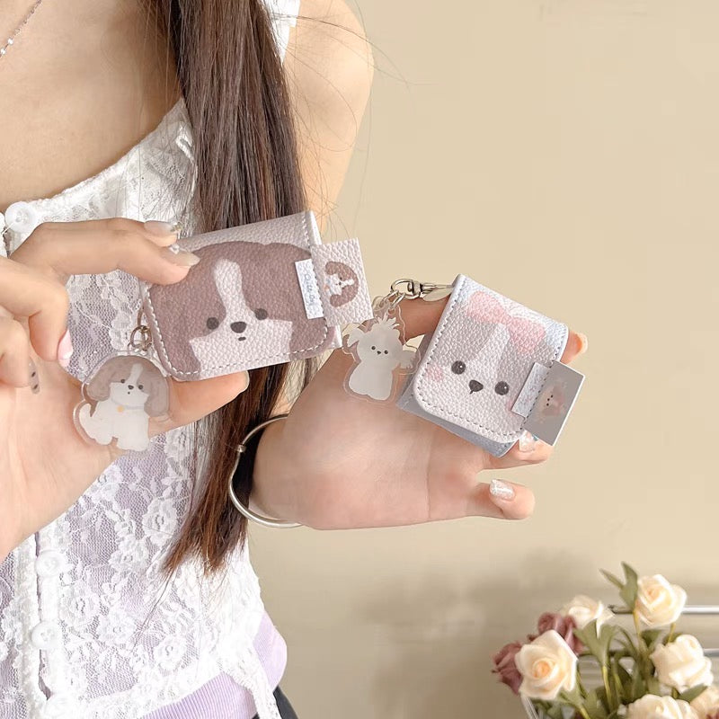 AirPodsケース かわいい 犬 ストラップ付き AirPods Proケース