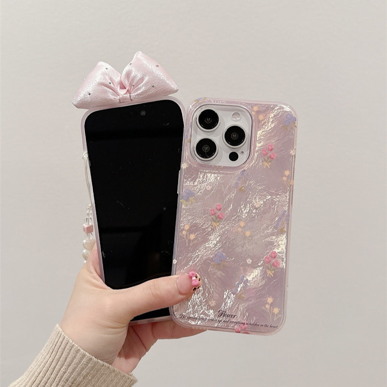 iPhoneケース カラフル フラワー おしゃれ スマホケース