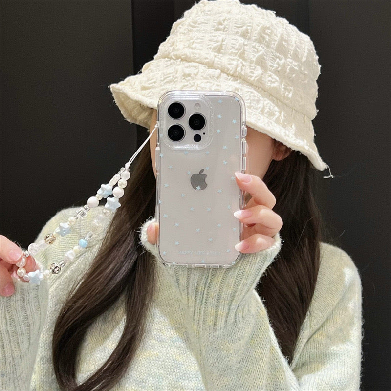 iPhoneケース おしゃれ スター 透明 クリア スマホケース