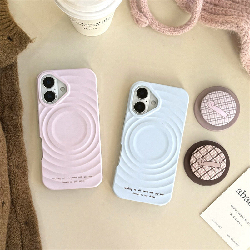 iPhoneケース おしゃれ 持ち手付き 単色 スマホケース