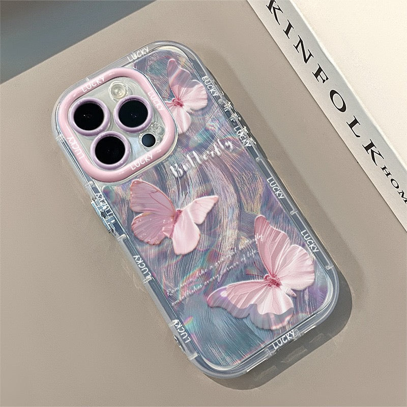iPhoneケース おしゃれ 蝶々 単色 スマホケース