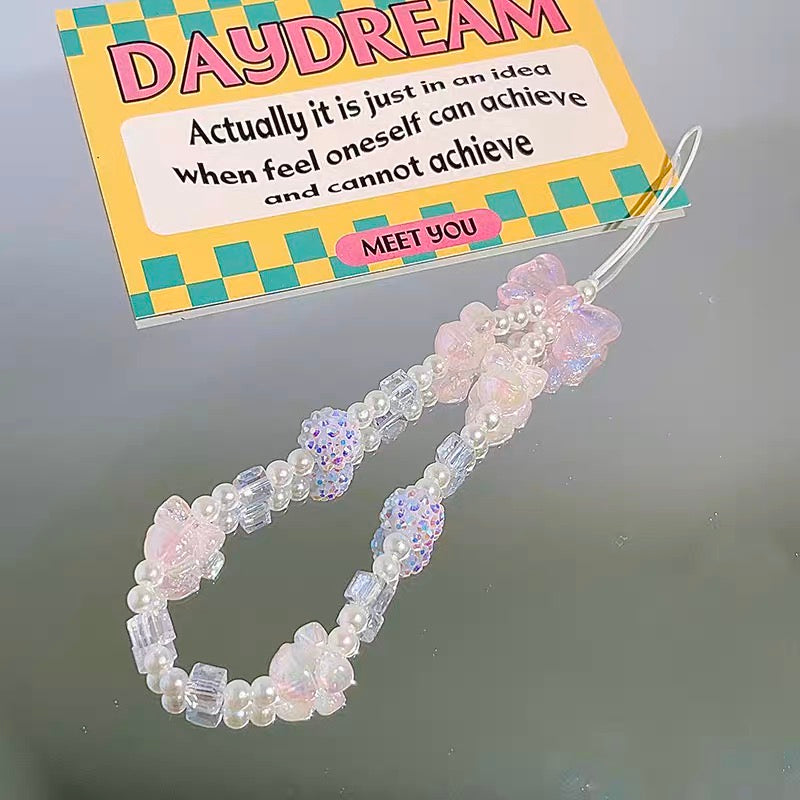 【新品未開封】StringTing 正規品 ピンクリボン スマホストラップ STRING TING】ピンクリボン☆ピクセルハート☆Phoneストラップ
