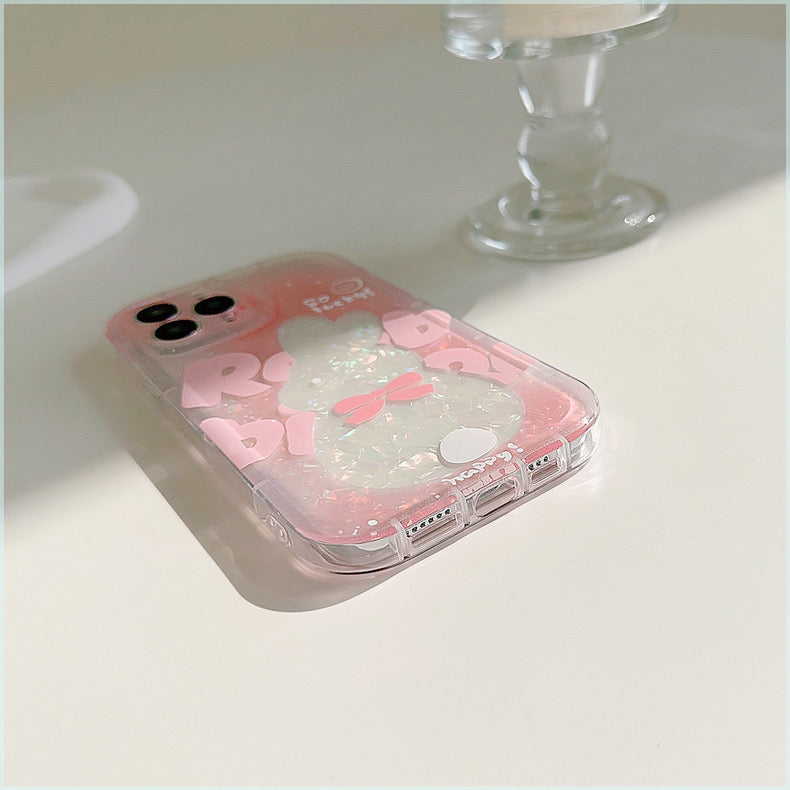 iPhoneケース かわいい キラキラ うさぎ ピンク スマホケース