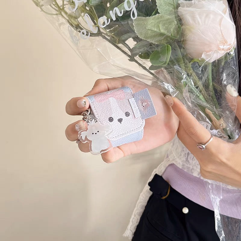 AirPodsケース かわいい 犬 ストラップ付き AirPods Proケース