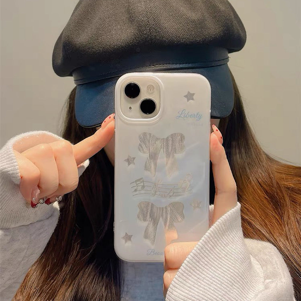 iPhoneケース かわいい リボン おしゃれ スマホケース