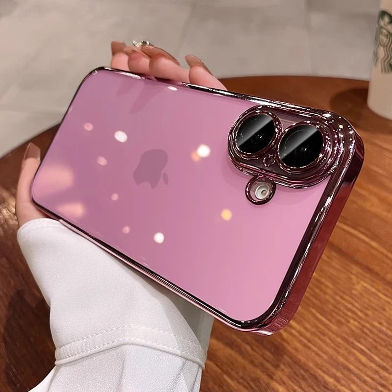 iPhoneケース　チタニウム 黄ばまないカメラ保護 軽量　透明　クリア　スマホケース