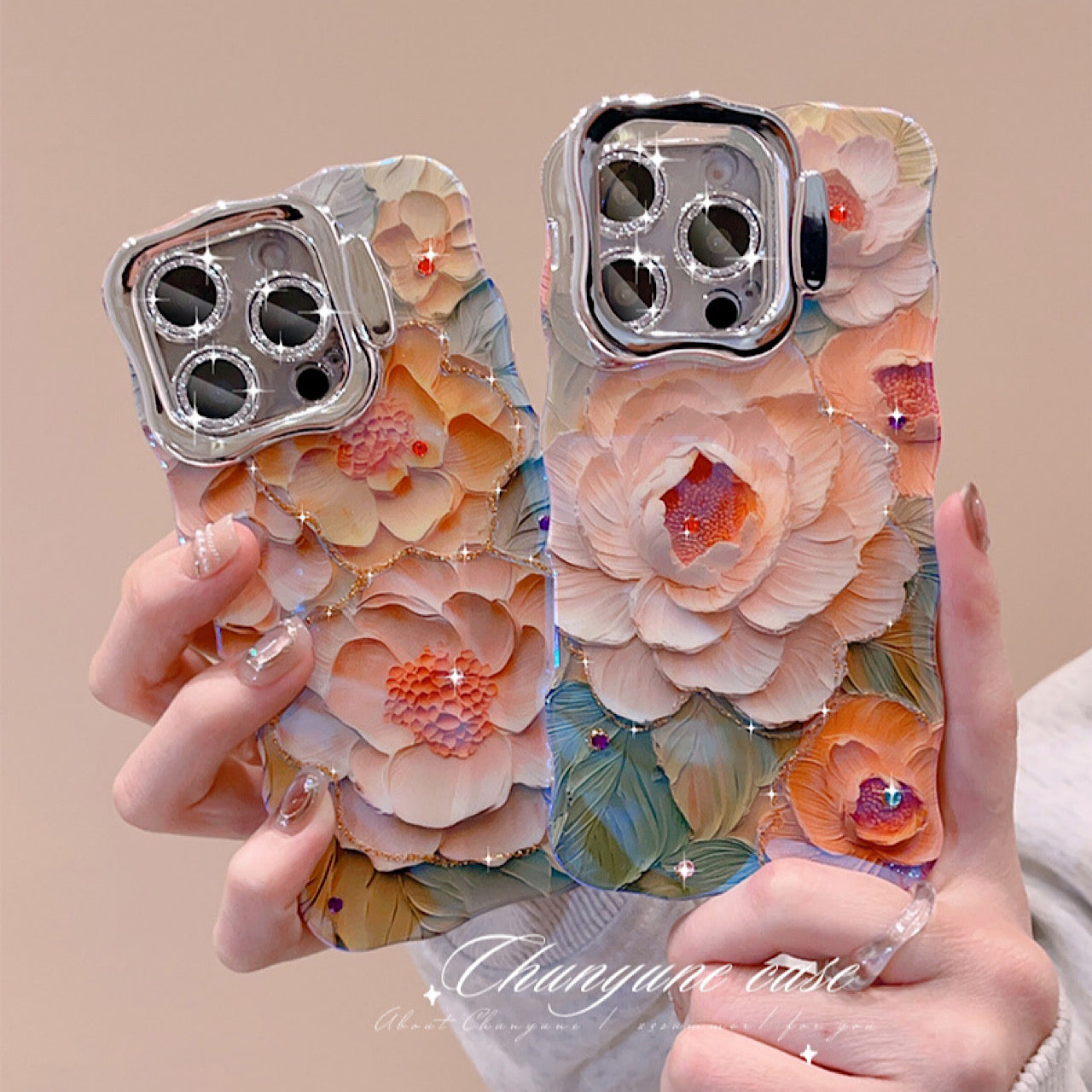 iPhoneケース おしゃれ お花柄 スタンド付き スマホケース