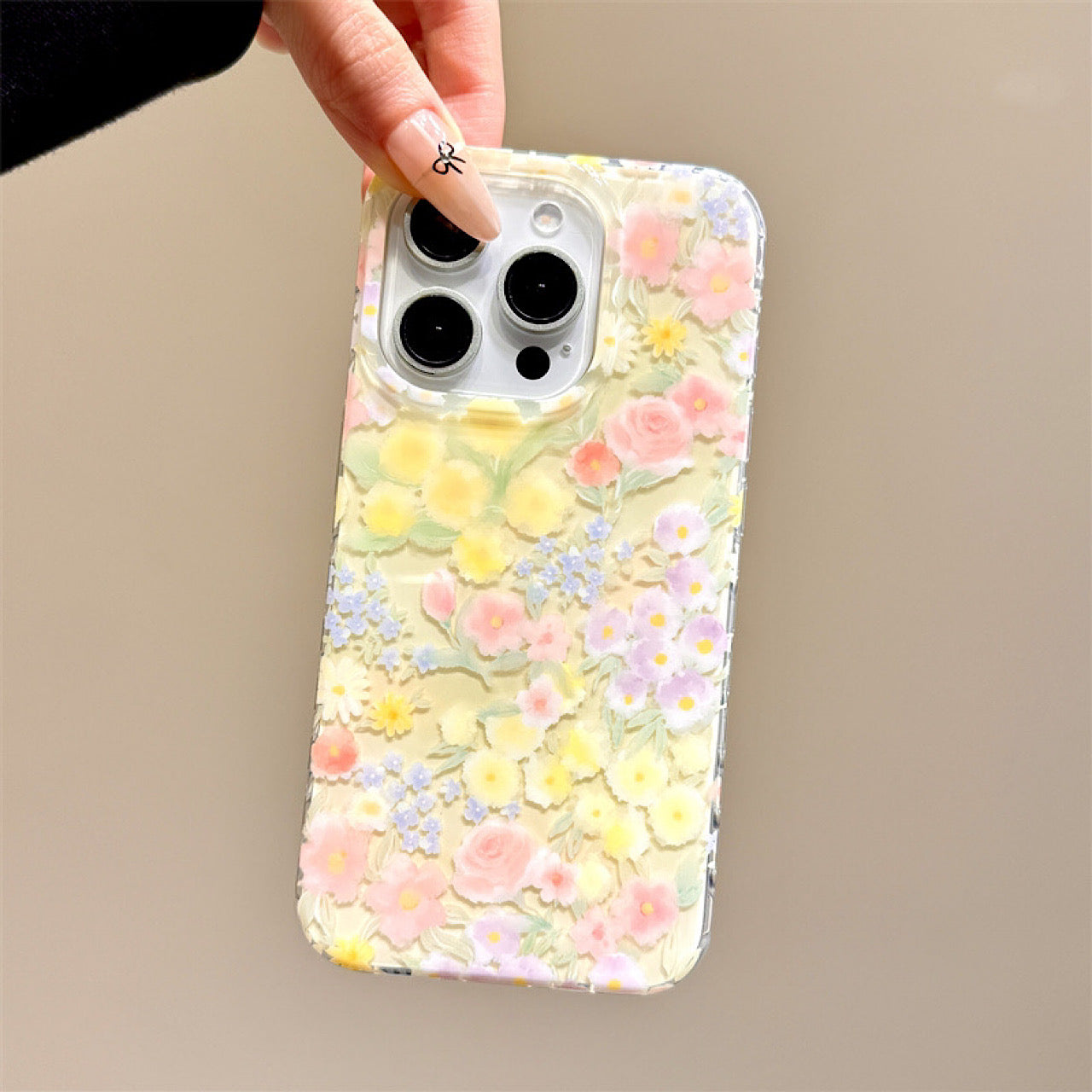 iPhoneケース おしゃれ カラフル フラワー スマホケース