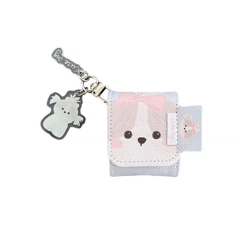 AirPodsケース かわいい 犬 ストラップ付き AirPods Proケース