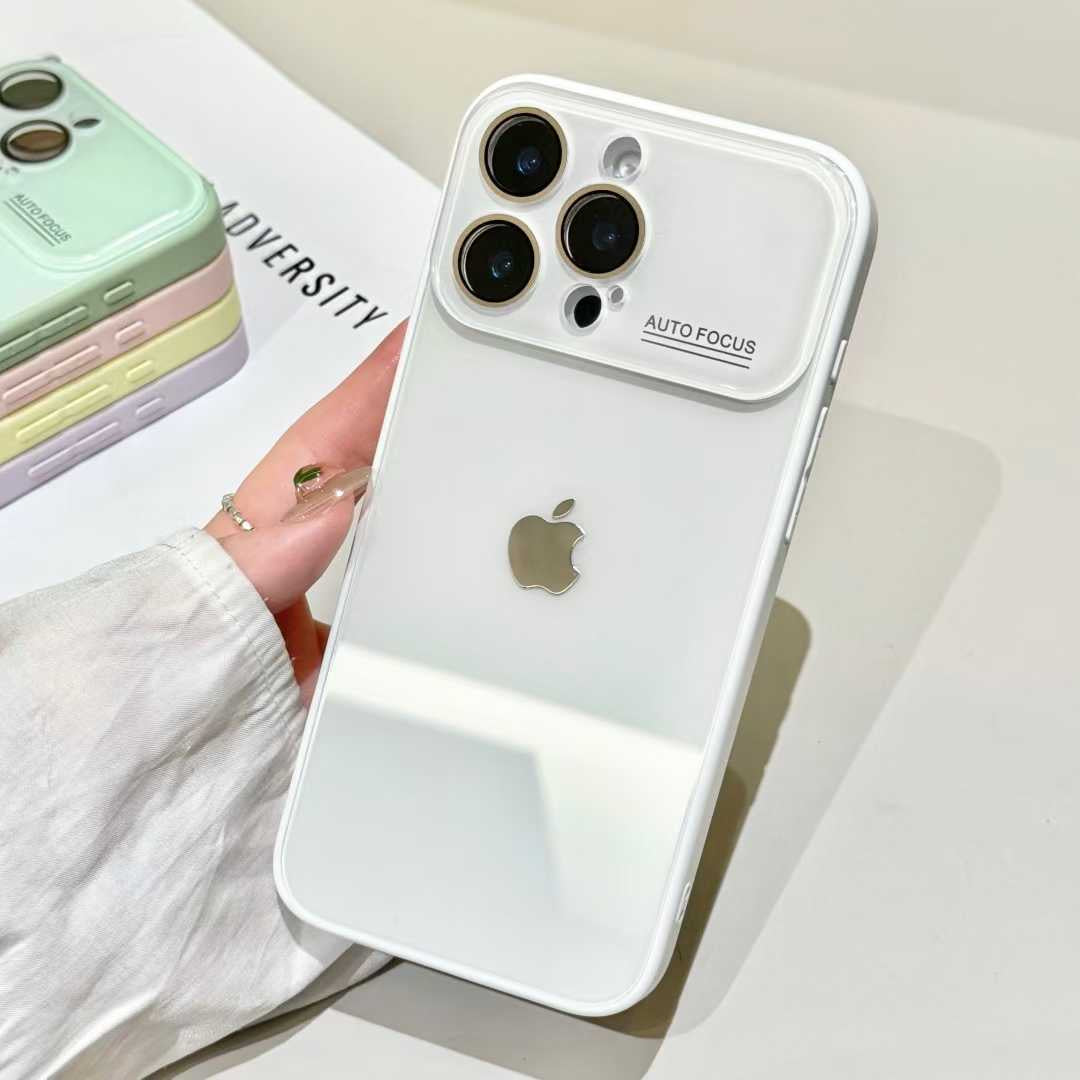 iPhoneケース パステルカラー  カメラ保護付き スマホケース