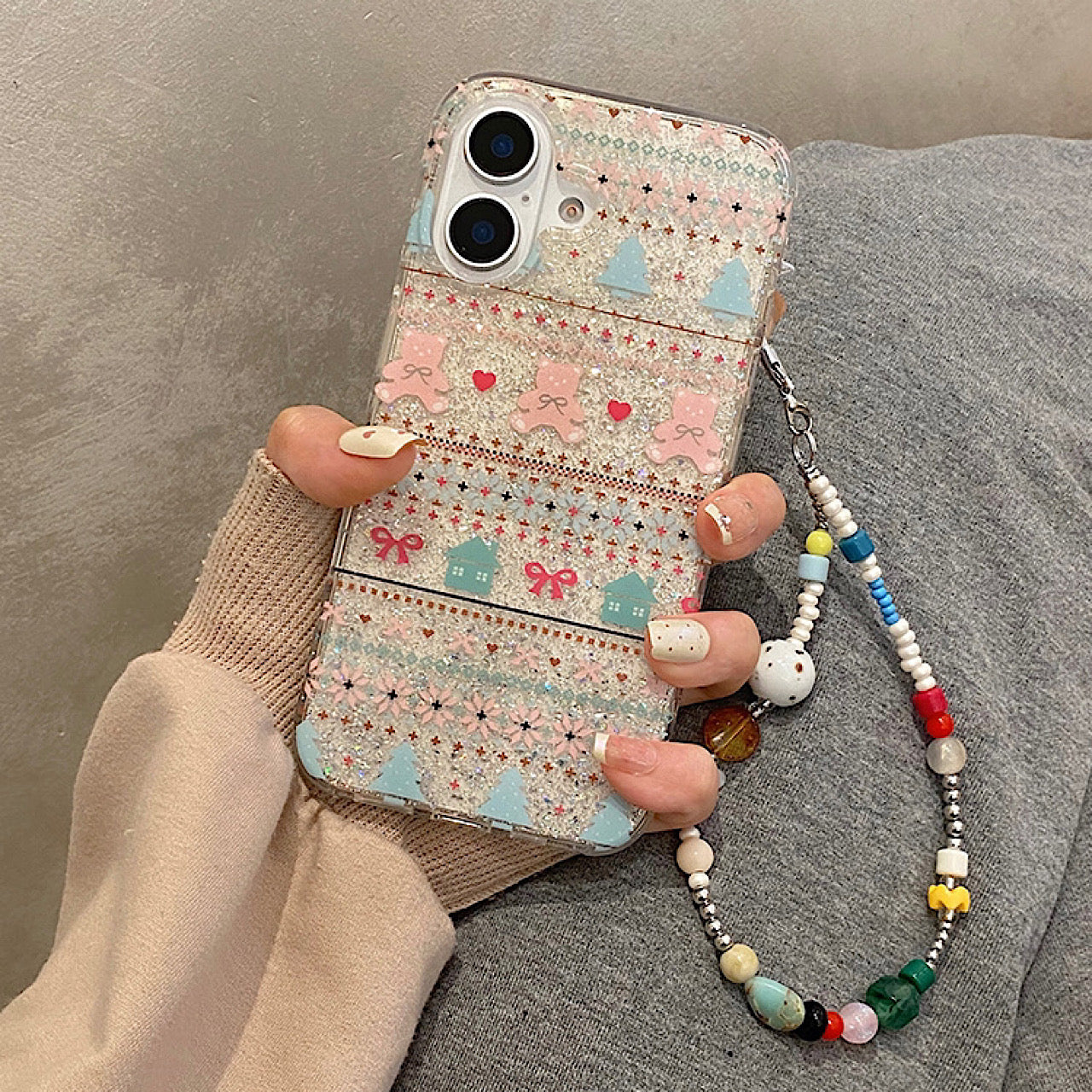 iPhoneケース かわいい カラフル柄 おしゃれ スマホケース