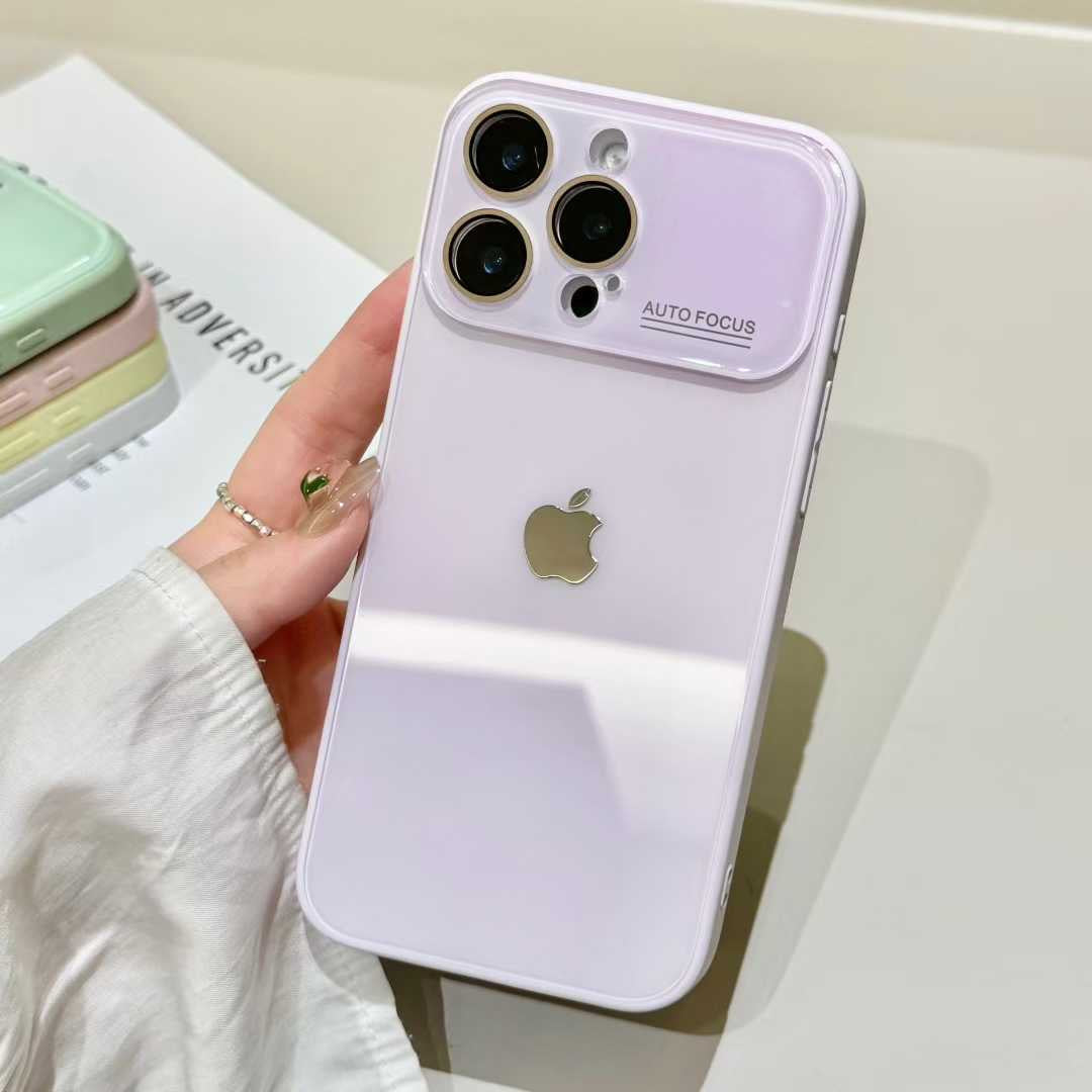 iPhoneケース パステルカラー  カメラ保護付き スマホケース