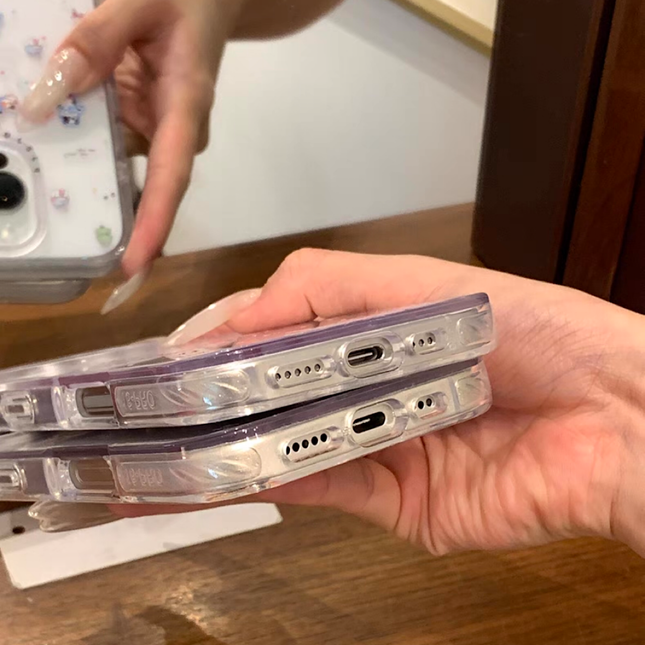 iPhoneケース かわいい 子猫 透明 クリア スマホケース