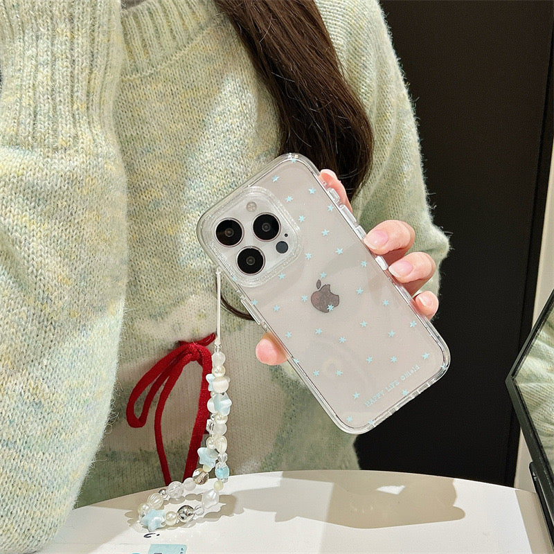 iPhoneケース おしゃれ スター 透明 クリア スマホケース