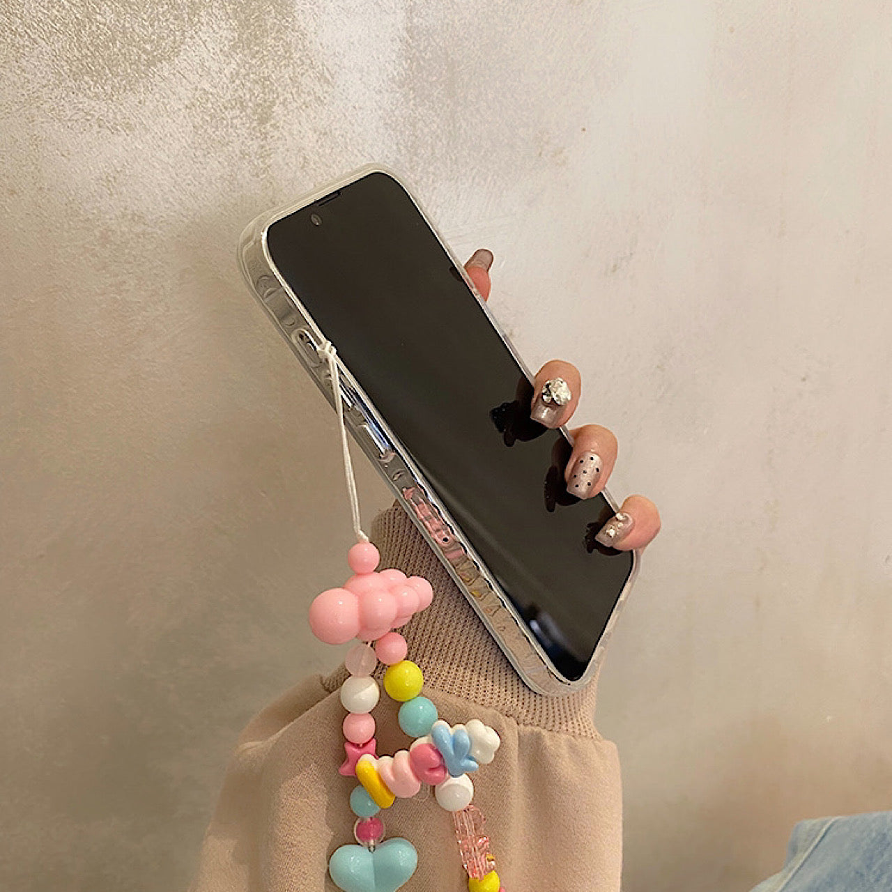 iPhoneケース かわいい カラフル スター スマホケース