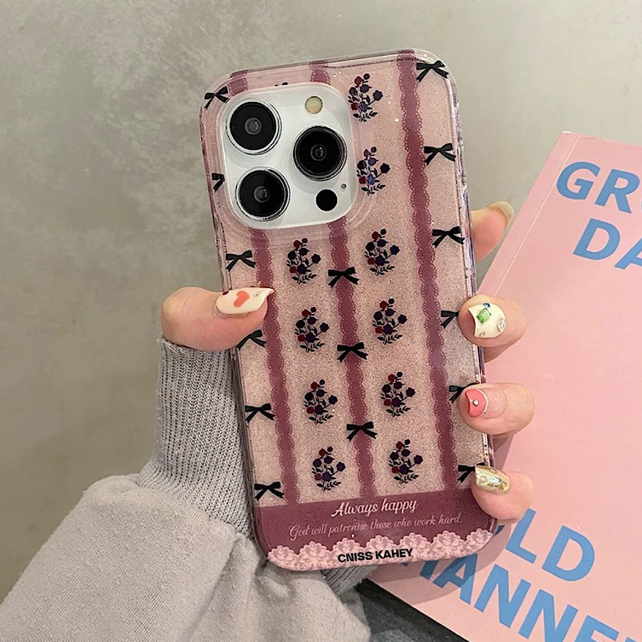 iPhoneケース おしゃれ フラワー ピンク スマホケース
