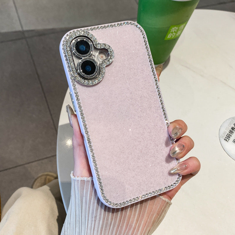 iPhoneケース おしゃれ キラキラ ダイヤモンド 単色 スマホケース