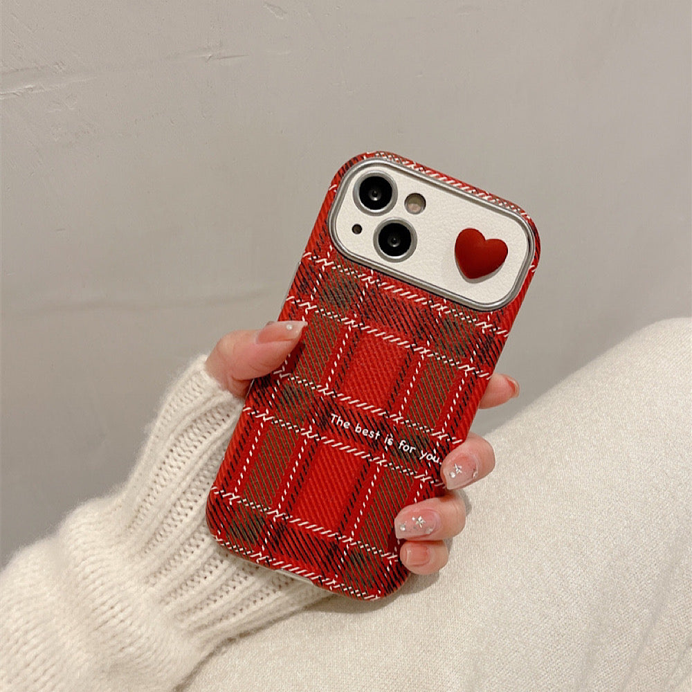 iPhoneケース カメラ保護付き おしゃれ ハート スマホケース