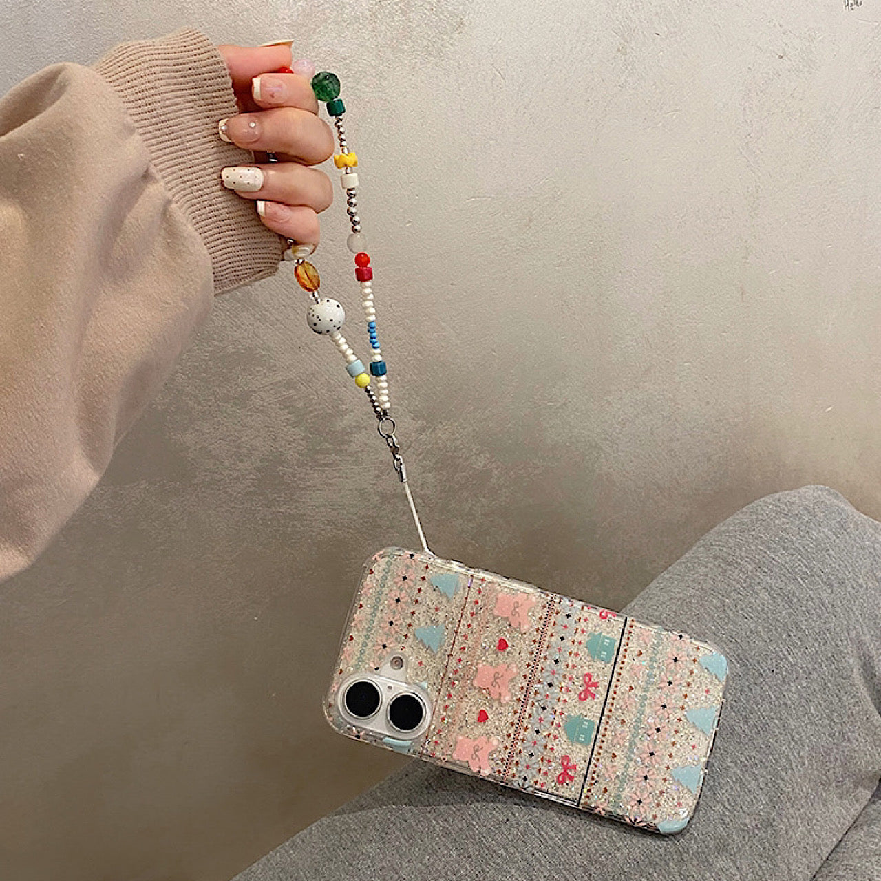 iPhoneケース かわいい カラフル柄 おしゃれ スマホケース