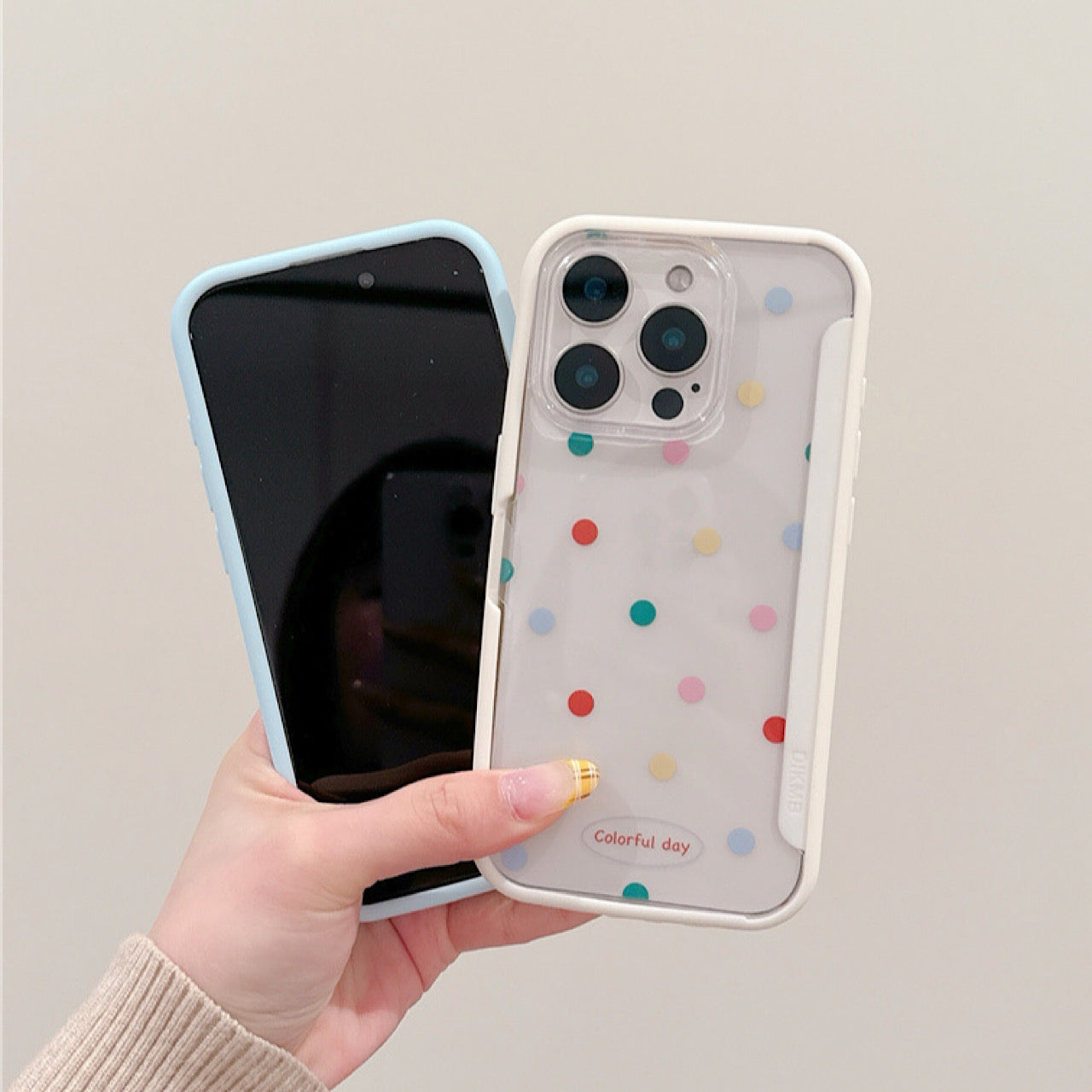 iPhoneケース おしゃれ シンプル スタンド付き 透明 クリア スマホケース