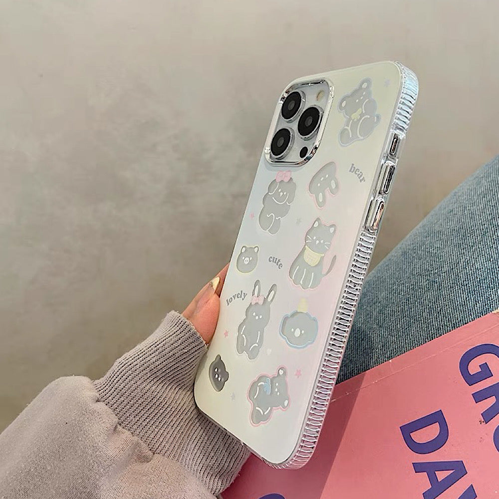 iPhoneケース かわいい アニマル スマホケース